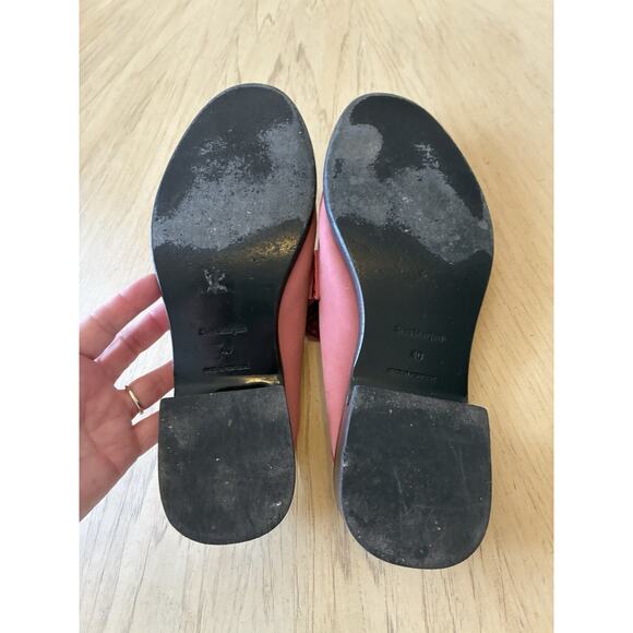 Sies Marjan Pink Suede Penny Loafer Mule Flats Slip On Designer Luxury Women 9 - Picture 12 of 16